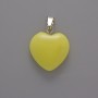 Citrine Heart Pendant (named), diameter 16x16x5 mm, length 23 mm
