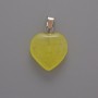 Heart Citrine Pendant, diameter 20×20×6 mm, length 28 mm