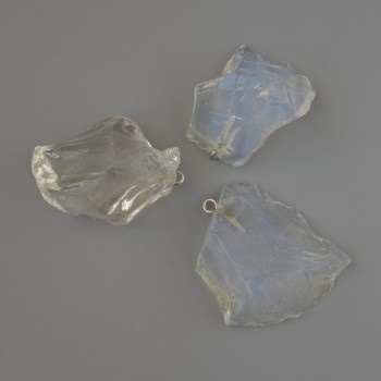 Moonstone Pendant, unpolished, from 30x21 to 38x32 mm - assorted