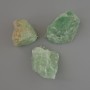 Raw fluorite pendant, natural stone, unpolished, diameters from 24×22 to 36×28 mm, assorted