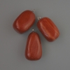Pendant with natural red jasper stone, 35x17mm+