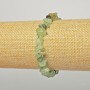 Prehnite bracelet with natural stone chips, 6x4 mm diameter, length 18 cm (+/-) (stretch)