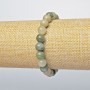 Seraphinite Bracelet (pressed) Smooth Beads, 8.5 mm diameter, 18 cm length, stretch