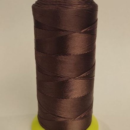 Bobbin hardware Nylon thread for crafts brown, diameter 0.6 mm