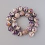 Amethyst beads, natural stone smooth round beads, diameter 16mm +/-, length 40cm +/- on thread