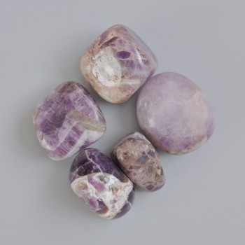 Faceted Amethyst Natural Souvenir Stone, diameter 25x20 mm (+-), packaging 100 g