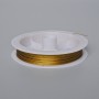 Bronze-colored beading wire, 50 m spool (+/-), 0.38 mm diameter