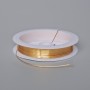 Gold-colored jewelry wire, diameter 0.6 mm, spool, length 4.5 m
