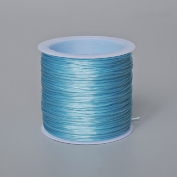 Blue craft elastic cord, spool 30m+