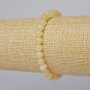 Citrine Bracelet (artificial acrylic) smooth beads, 6mm diameter, 18cm length (stretch)