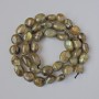 Labradorite beads natural stone, faceted, diameter 9–10 mm, length 40 cm on thread