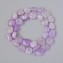 Lavender Amethyst Beads, Faceted Natural Stone, Diameter 11x13 mm, Length about 40 cm on thread