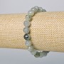 Bracelet Labradorite natural stone faceted bead, diameter 8mm ±, length 18cm ± (stretch)