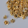 End cap, diameter 8x5 mm, hole diameter 1.7 mm, packaging 20 g ±, gold-tone metal