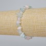 Morganite bracelet, natural gemstone chips, diameter 8×3 mm, length 18 cm (stretch)