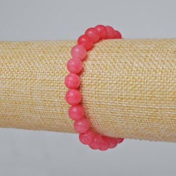 Tourmaline Bracelet (Imitation) Smooth Bead, 8mm Diameter, 18cm Length (Stretch)