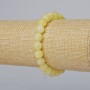 Bracelet Citrine (Imitation Acrylic) smooth bead, diameter 8.5 mm, length 18 cm (stretch)