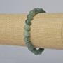 Jadeite bracelet with smooth beads, diameter 8.5 mm, length 18 cm (stretch)