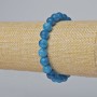 Apatite bracelet, natural stone, smooth beads, diameter 8.5 mm, length 18 cm (stretch)