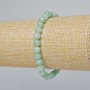 Amazonite bracelet with smooth beads, 6mm diameter, 18cm length ± (stretch)