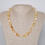 Faceted Natural Citrine Necklace, Bead Diameter 11×12 mm, Length 46–48 cm