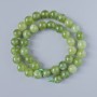 Jadeite Beads, natural stone, smooth round beads, diameter 10mm, length 39cm on thread