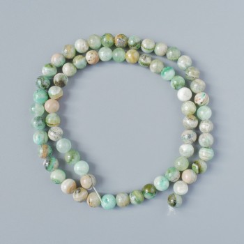 Chrysoprase Beads (Imitation Acrylic) Smooth Round Beads, Diameter 6.5 mm ±, Length 40 cm ± on Thread