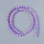 Amethyst Beads (Imitation Acrylic) Smooth Beads, 6.5 mm Diameter, 39 cm Length on Thread