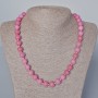 Imitation Tourmaline Necklace, Smooth Beads, diameter 10.5 mm, length 47-51 cm