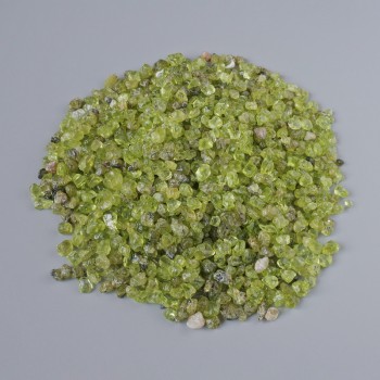 Findings Chrysoprase natural stone chip, without hole, diameter 4 mm ±, packaging 100 g