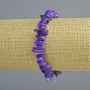 Purple-toned Mother-of-Pearl Chip Bracelet, diameter 10x2 mm, length 18 cm (stretch)