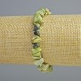 Serpentine bracelet with natural stone chips, 8x4 mm diameter ±, length 18 cm ± (stretch)