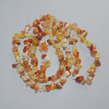 Carnelian Beads Natural Chip, 9x4 mm, Length 80 cm on Thread