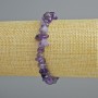 Bracelet with natural amethyst chips, 8×4 mm diameter, length 18 cm ± (stretch)