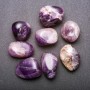 Polished amethyst natural souvenir stone, 30×22 mm (+-), packaging 100 g