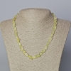 Necklace of Citrine Quartz natural stone faceted beads, diameter 9x10 mm ±, length 45-48 cm