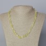 Necklace of Citrine Quartz natural stone faceted beads, diameter 9x10 mm ±, length 45-48 cm