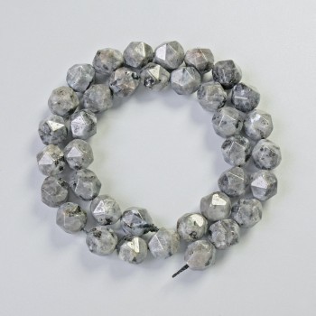 Labradorite Beads, Natural Stone, Faceted, 9x10 mm, 36 cm on Thread