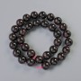 Garnet Beads, natural stone, smooth round beads, diameter 12.5 mm, length about 40 cm on thread