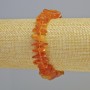 Amber Faceted Bracelet, 12×3 mm diameter ± (stretch), length 18 cm ± with seed beads