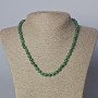 Chrysoprase Necklace, natural stone, smooth beads, diameter 6.5 mm, length 45-46 cm