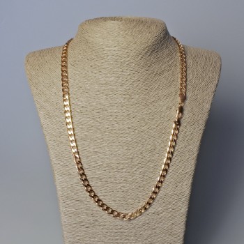 Xuping 18K Gold Plated Chain, 6.5 mm Thick, 59 cm Length