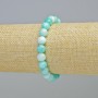 Amazonite Bracelet (imitation) smooth beads, 8 mm diameter ± (stretch), length 18 cm+