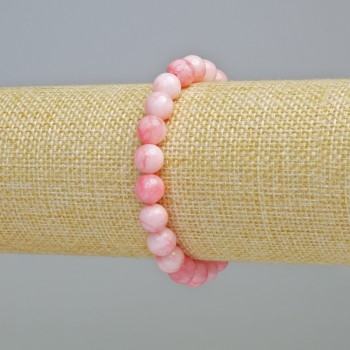 Tourmaline Bracelet (Imitation) Smooth Beads, Diameter 8 mm ±, Stretch Cord, Length 18 cm+