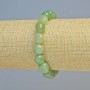 Bracelet of natural jade, faceted beads, diameter 8×10 mm ± (stretch), length 18 cm+