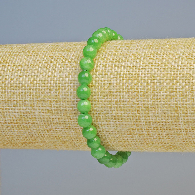 Acrylic Chrysoprase Imitation Bracelet