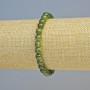 Jadeite Bracelet, Natural Stone, Smooth Bead, Diameter 6.5 mm ± (Stretch), Length 18 cm+