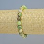 Bracelet Green Opal (Imitation, Acrylic) Smooth beads, 8 mm diameter ± (Stretch), length 18 cm+