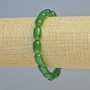 Chrysoprase bracelet with natural chrysoprase cylindrical beads, diameter 8×12 mm ± (stretch), length 18 cm