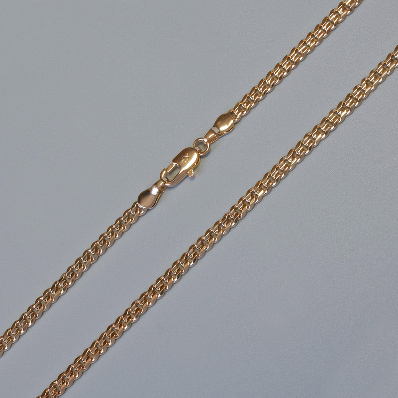 Xuping Chain 18K Gold Plating, 3 mm Thick, 50 cm Long